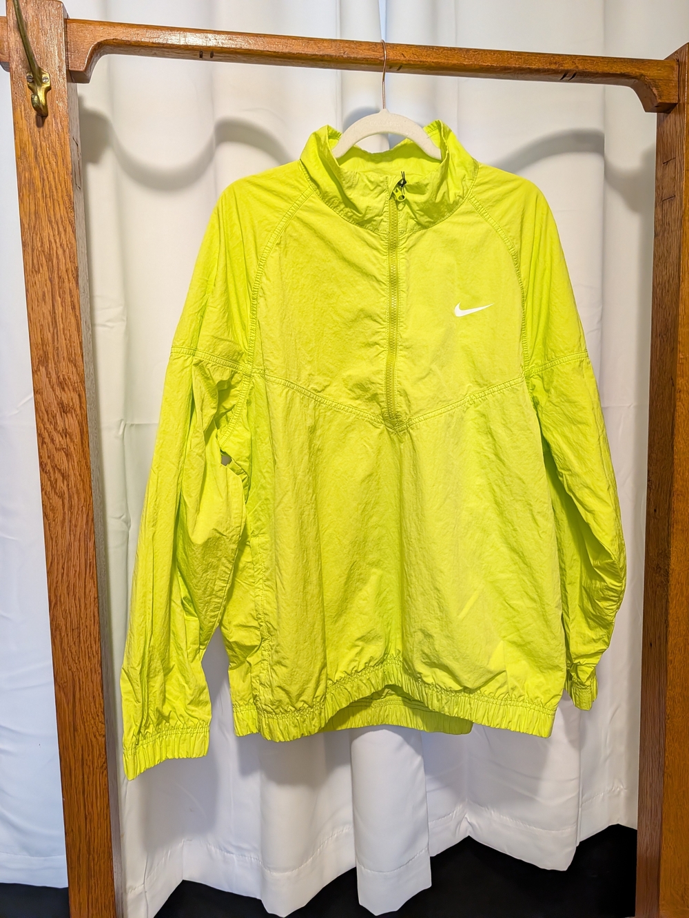 Nike Men's Neon Yellow Windbreaker Jacket